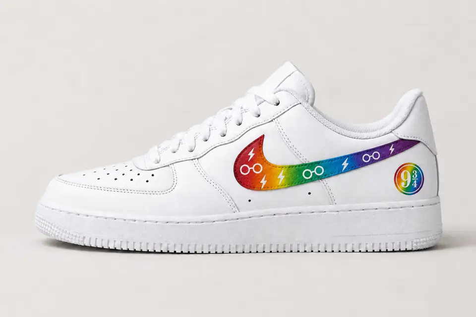 Air Force 1 Harry Potter coloris multicolore, vue de profil