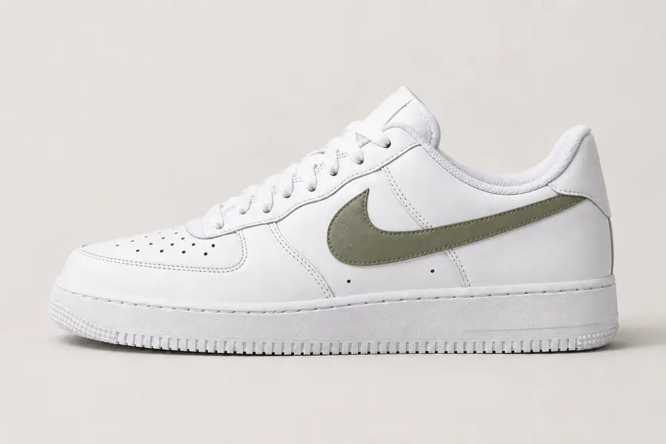 Air Force 1 Kaki Homme coloris kaki, vue de profil