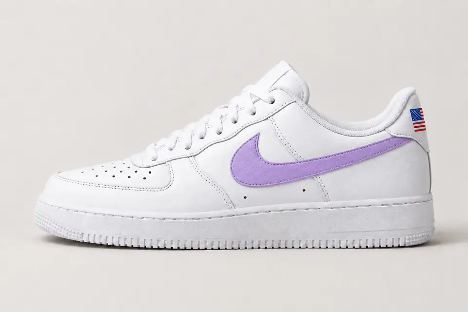 Air Force 1 Los Angeles coloris pastel, vue de profil