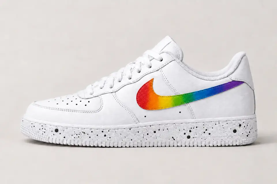 Air Force 1 Splash coloris multicolore, vue de profil