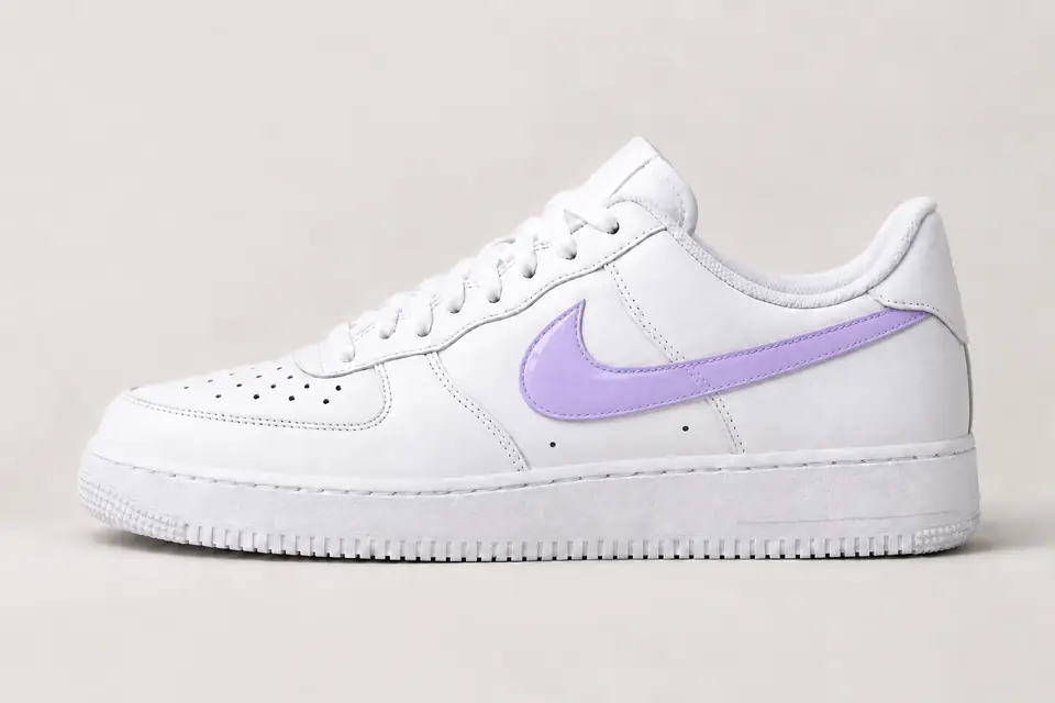 Air Force 1 Transparente coloris pastel, vue de profil