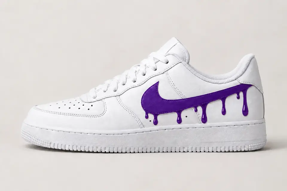 Air Force Bébé Fille Drip coloris violet, vue de profil