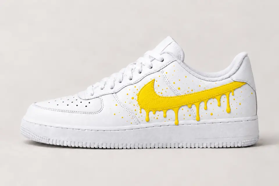 Air Force Bébé Garçon Drip coloris jaune, vue de profil