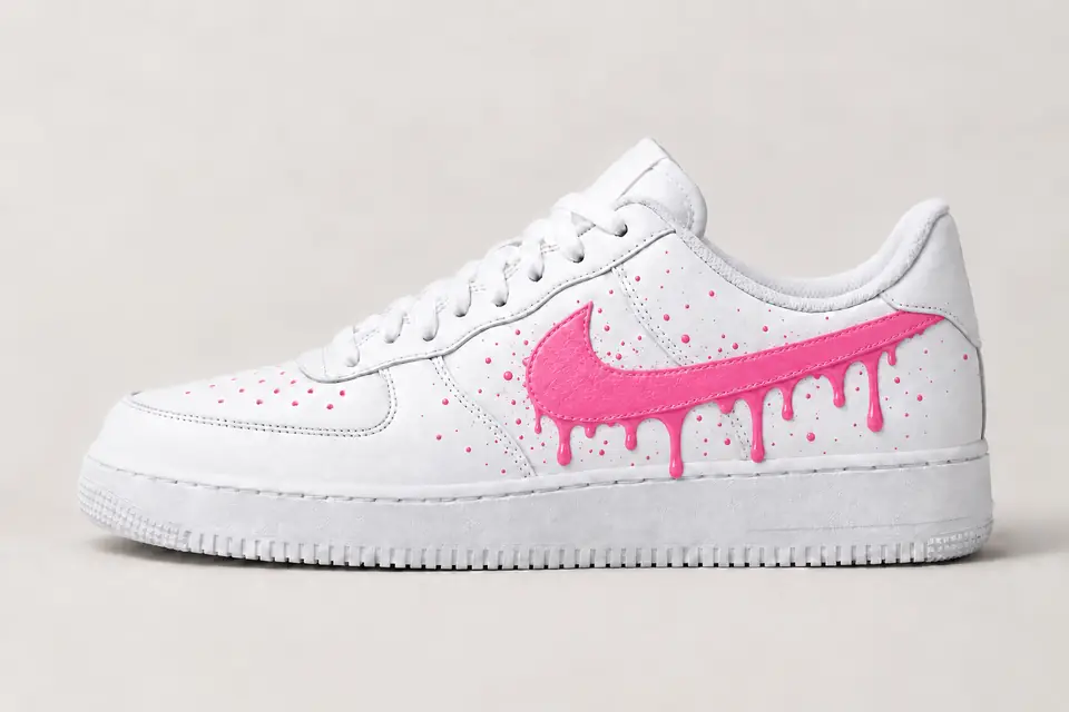 Air Force Bébé Garçon Drip coloris rose, vue de profil