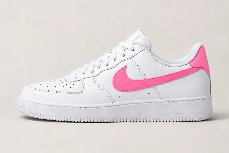 Air Force Beige Rose coloris rose, vue de profil