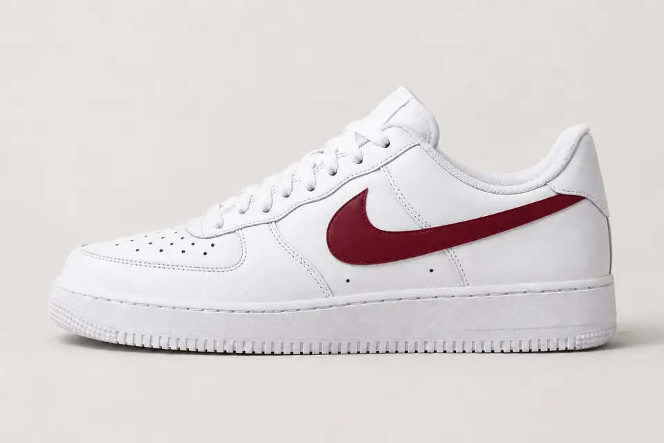 Air Force Bordeaux Homme coloris bordeaux, vue de profil