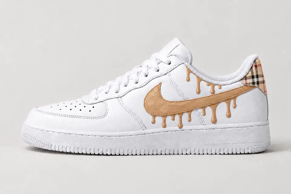Air Force Burberry Drip coloris beige, vue de profil