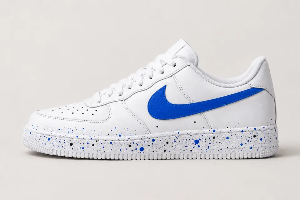 Air Force One Blue Splash coloris bleu, vue de profil