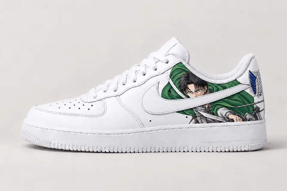 Air Force One Custom SNK coloris blanc, vue de profil