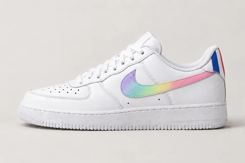 Air Force One Marseille coloris multicolore et pastel, vue de profil