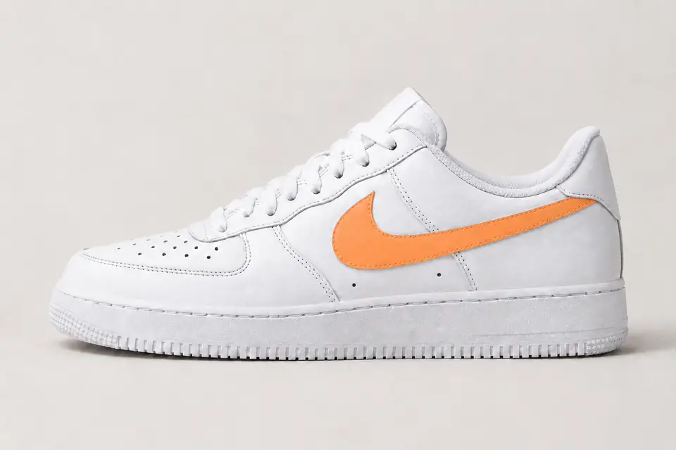 Air Force One Orange Pastel coloris pastel, vue de profil