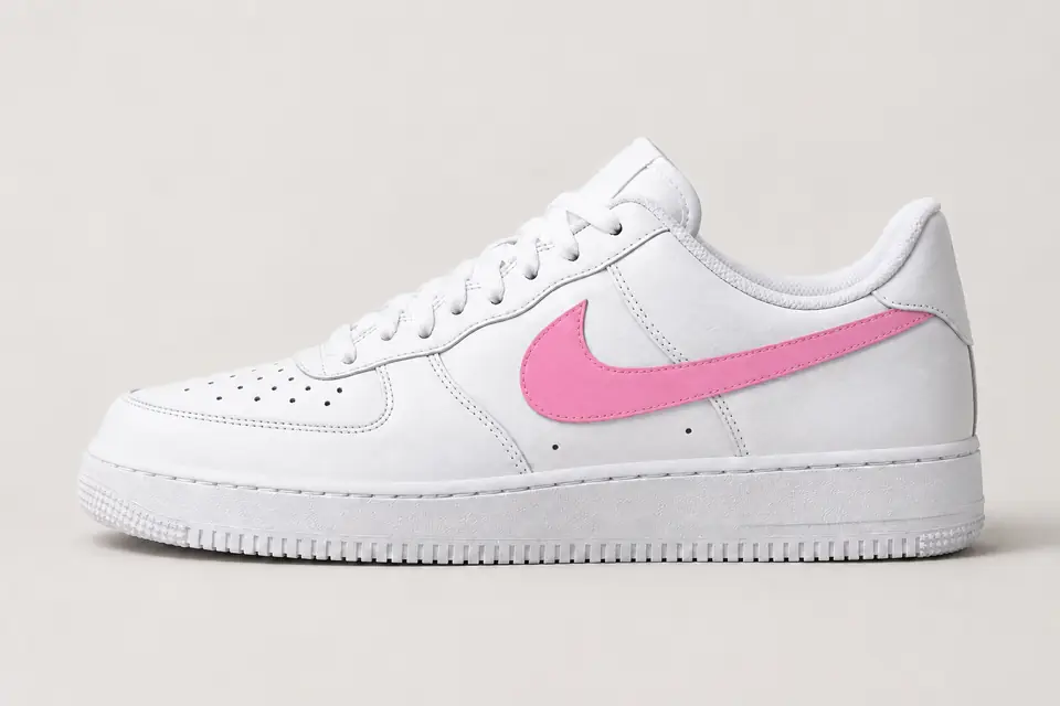 Air Force Rose Homme coloris rose, vue de profil