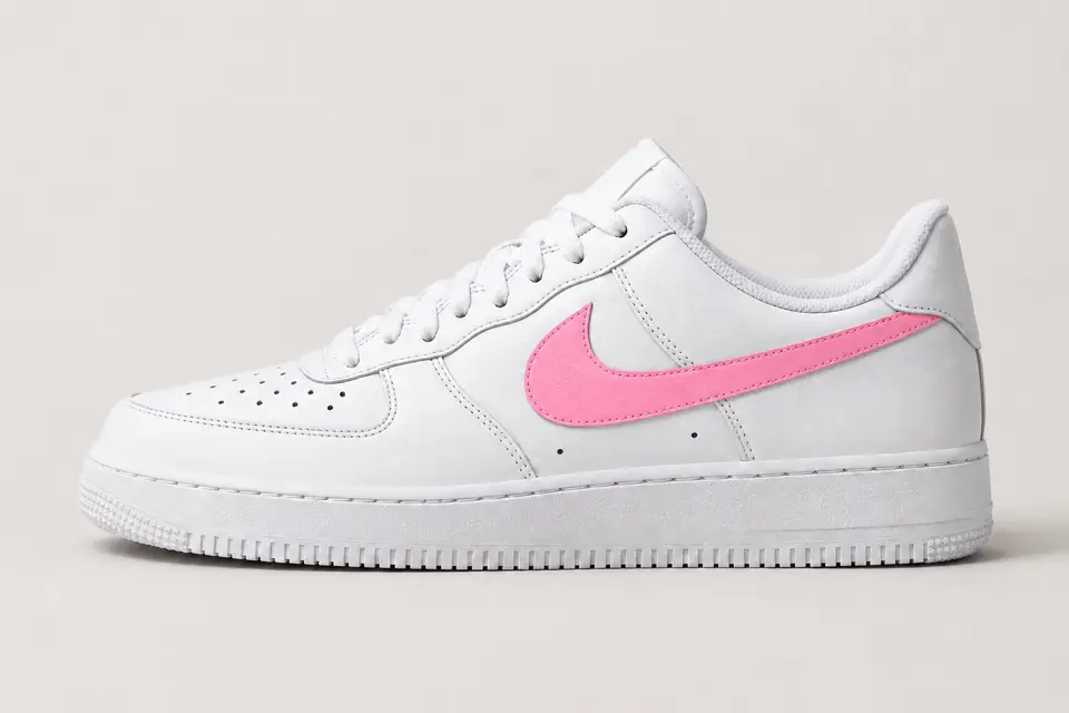 Nike Air Force 1 Fille Rose coloris rose, vue de profil