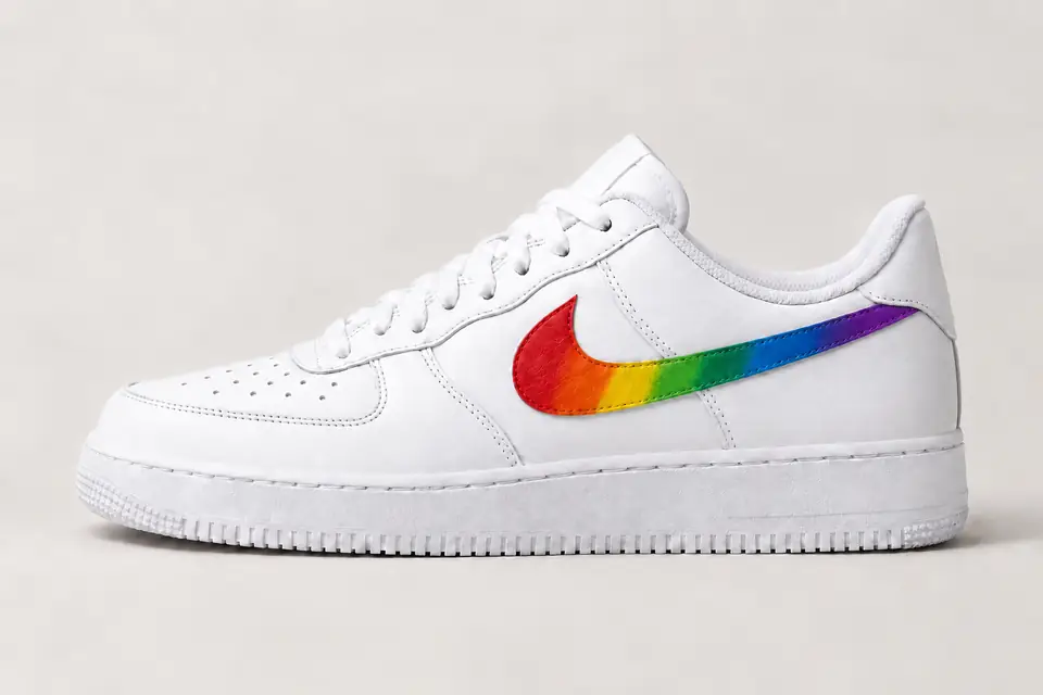 Nike Air Force 1 Junior Garçon coloris multicolore, vue de profil