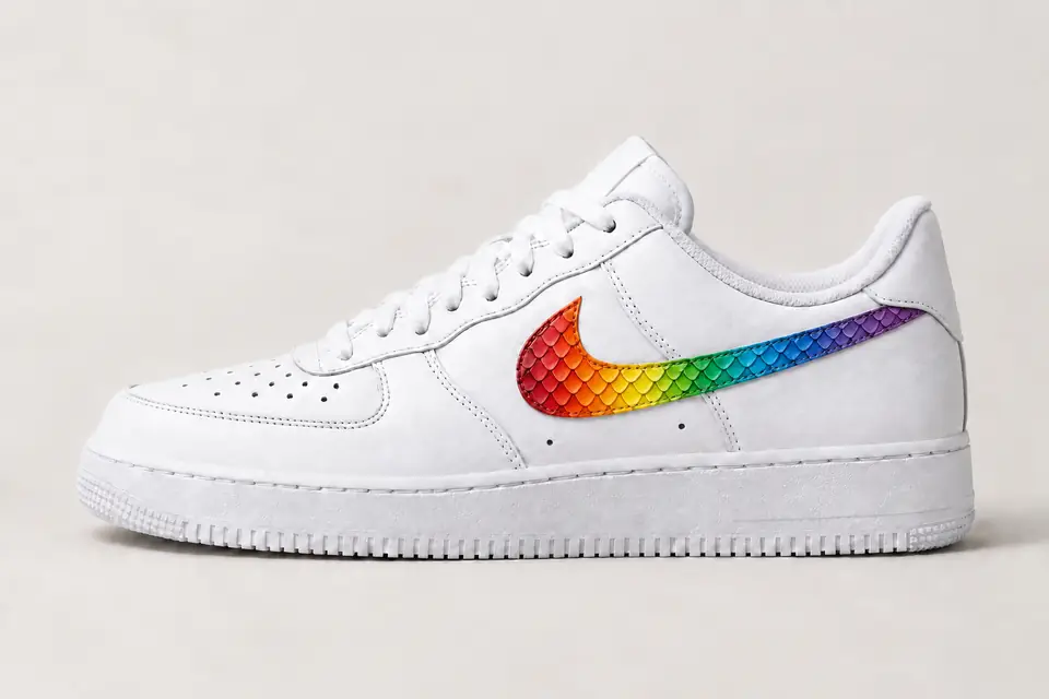 Nike Air Force 1 Snakeskin Femme coloris multicolore, vue de profil